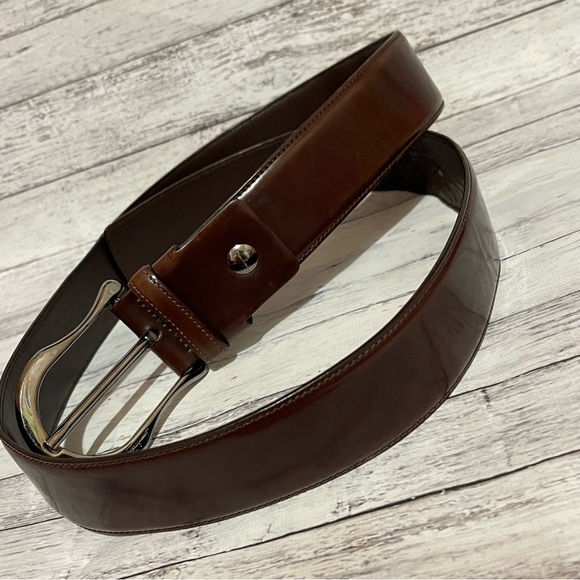 Salvatore Ferragamo Brown Leather Belt 45